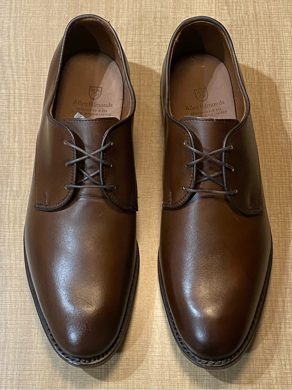 Allen Edmonds Kenilworth Derby Dress Shoes 11.5D Brown